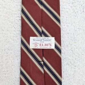 Robert Talbott Men's Striped Tie - Brown and Blue